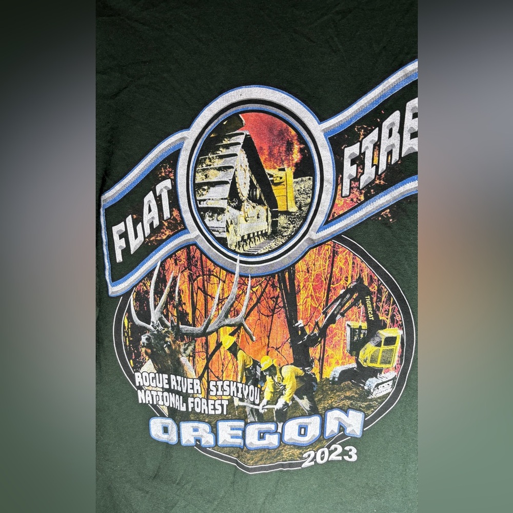 Men's Green Graphic T-Shirt